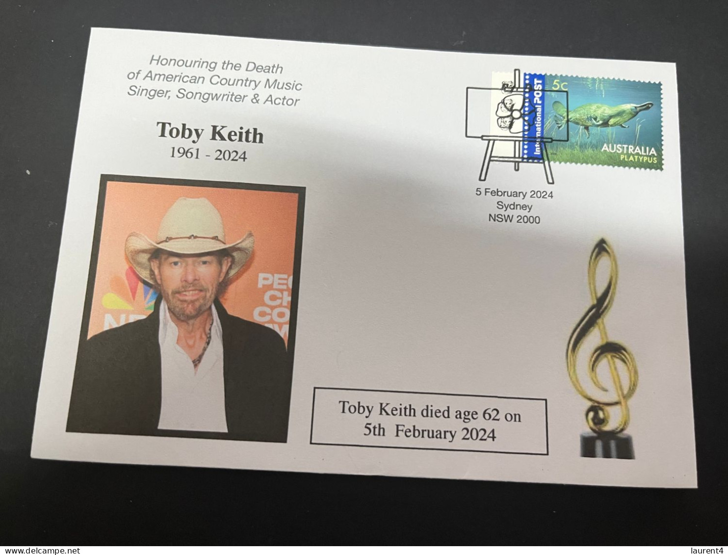 8-2-2024 (3 X 37) Death Of American Country Music Singer -  Songwriter - Actor - Toby Keith (5-2-2024) - Sänger