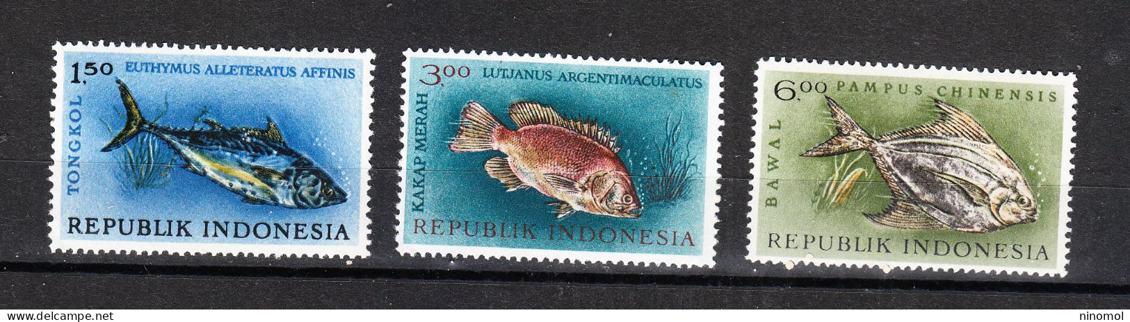 Indonesia - 1963. Pesci Pesca Sportiva . MNH - Schaaldieren