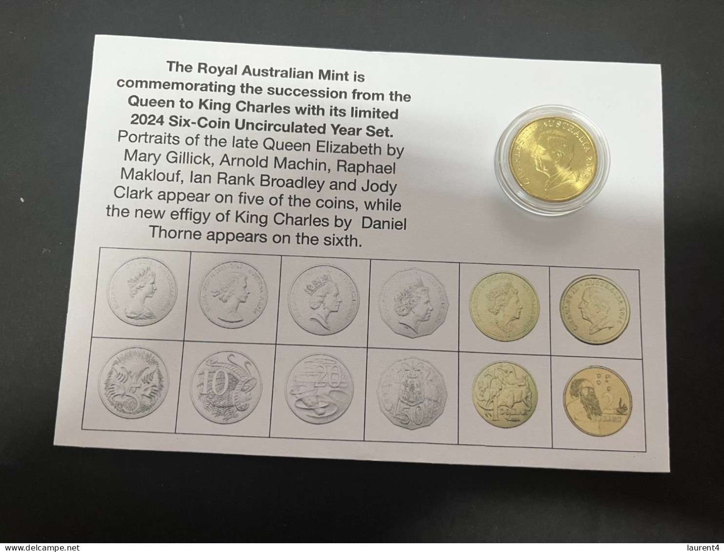 6-2-2024 (3 X 27) King Charles III New $ 2.00 Australian 2024 Coin Released (with King Charles $ 1.00 2023 Coin) - Dollar