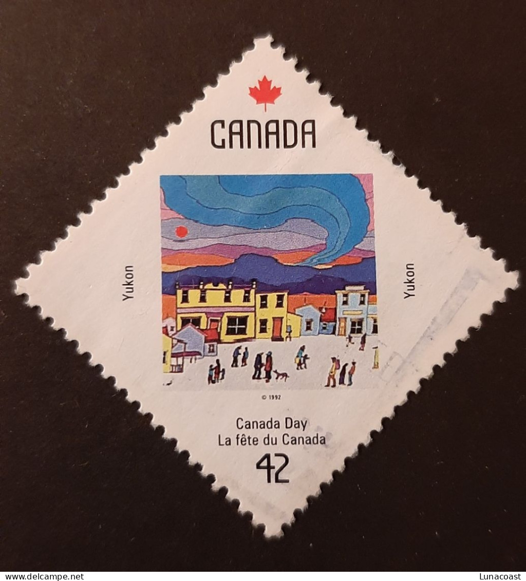 Canada 1992  USED  Sc1430   42c, Canada Day, Yukon - Gebruikt