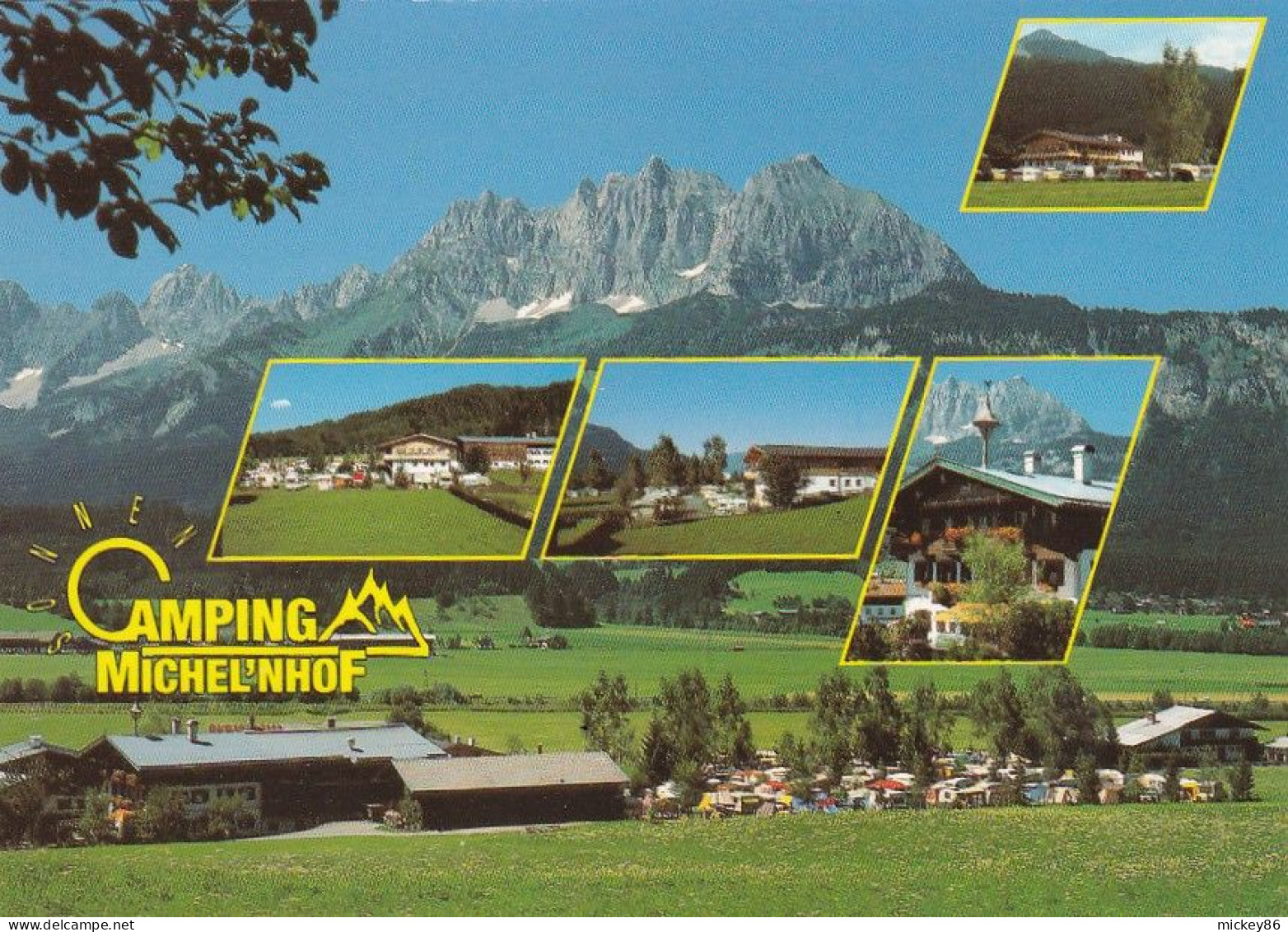 Autriche -- St JOHANN IN TIROL ---Camping Michel'nhof --Multivues ....carte Publicitaire - St. Johann In Tirol