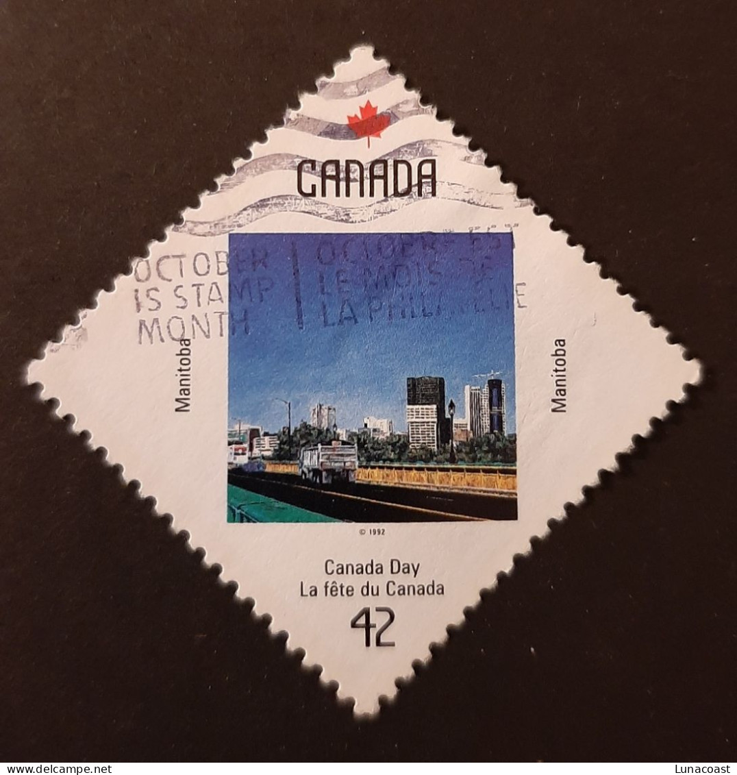 Canada 1992  USED  Sc1426   42c, Canada Day, Manitoba - Gebraucht
