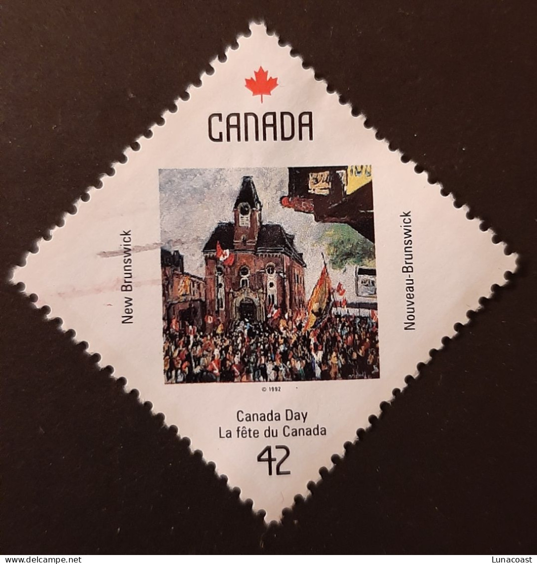 Canada 1992  USED  Sc1423   42c, Canada Day, New Brunswick - Gebruikt