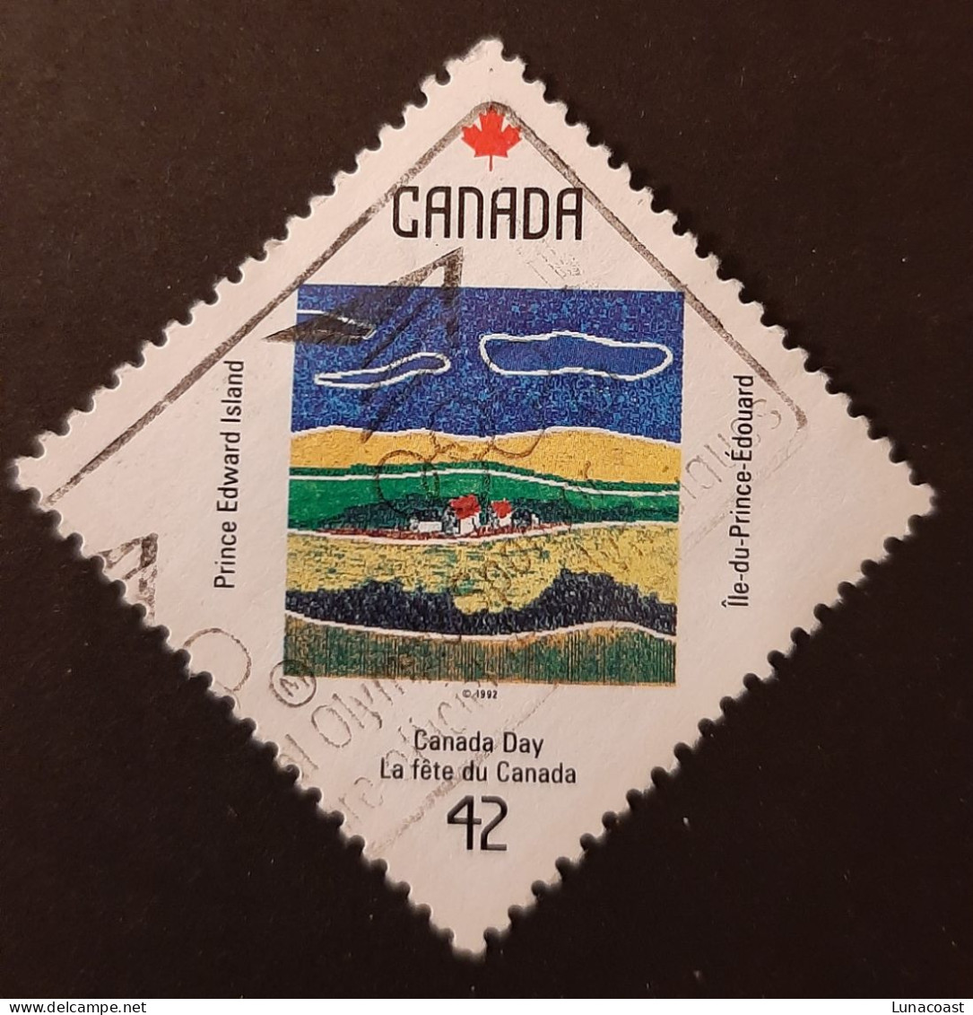 Canada 1992  USED  Sc1422  42c, Canada Day, Prince Edward Island - Oblitérés