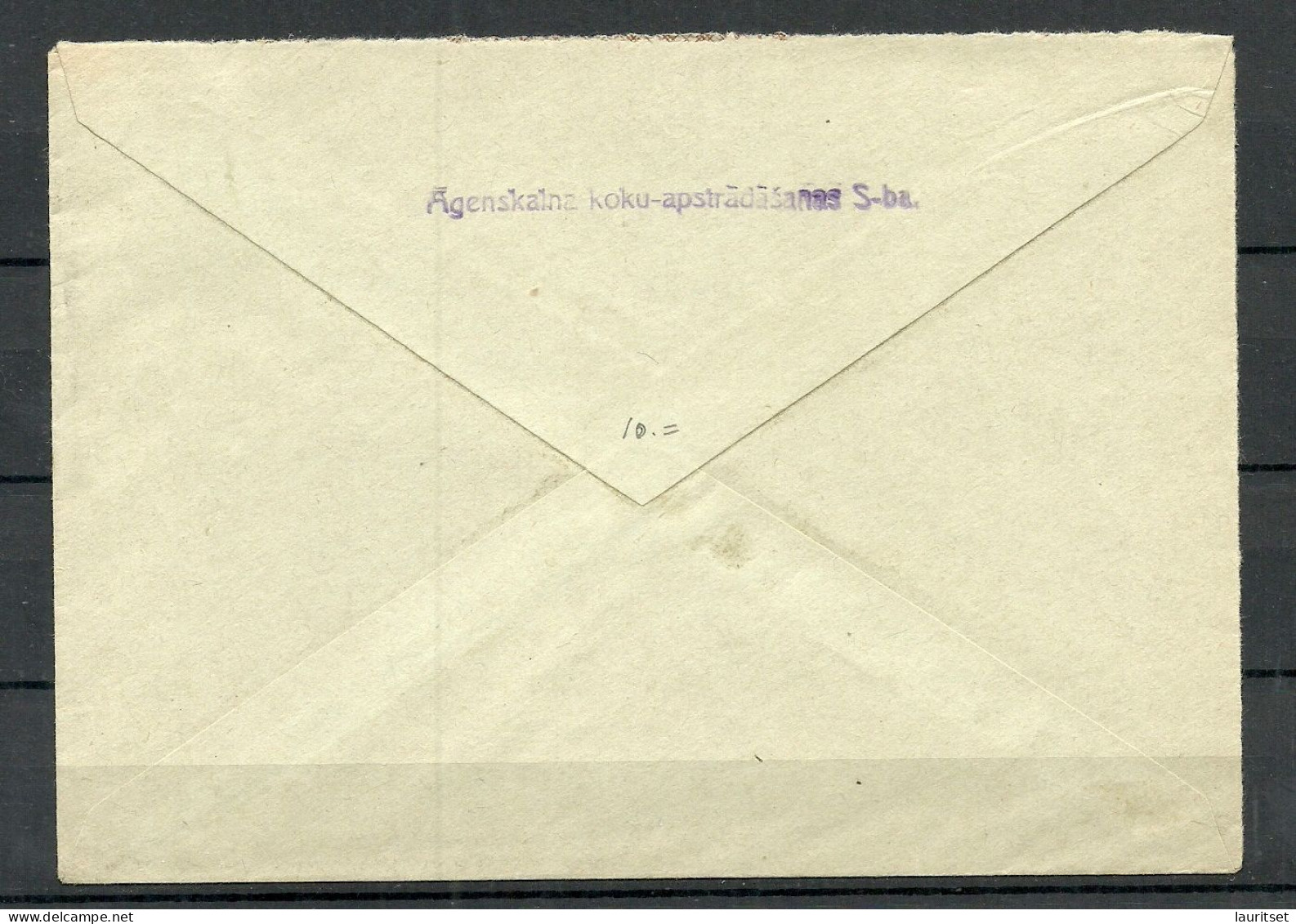 LETTLAND Latvia O 3.09.1940 O Riga Official Cover Amtsbrief Michel 284 As Single - Lettonie