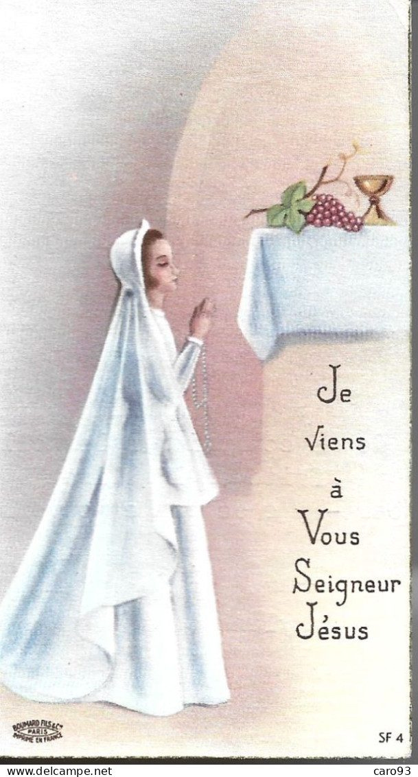 Image Religieuse Communion Solennelle Eglise N.D.de Bonne Nouvelle KERENTRECH 28 Mai 1959 Mylène Baron - Religion & Esotérisme