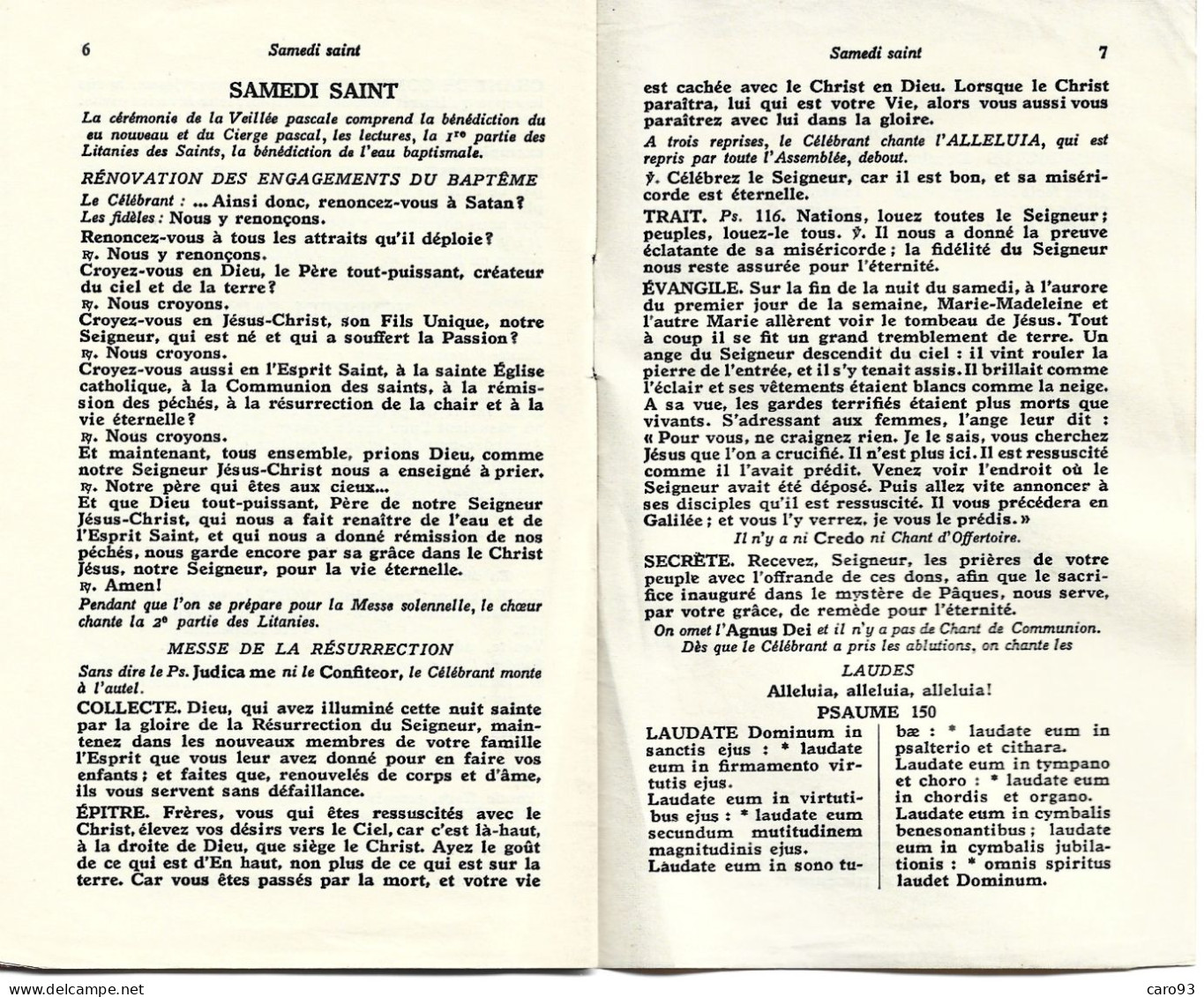 Offices De La Semaine Sainte Rites Nouveaux 1956 Dimanche Des Rameaux - Religion & Esotérisme