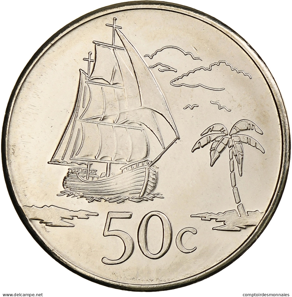 Tokelau, 50 Cents, 2017, Cupro-nickel, SPL - New Zealand