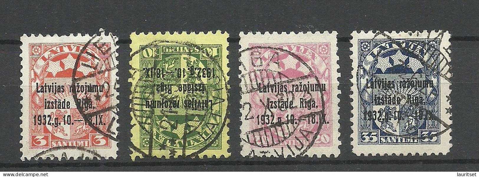 LETTLAND LATVIA 1932 Michel 206 - 209 O - Lettonie