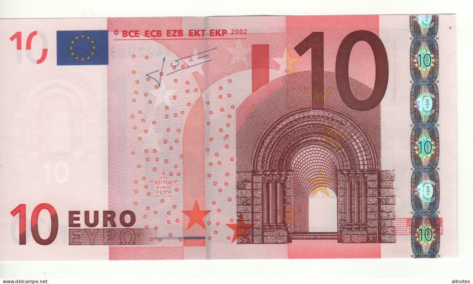 10 EURO  "X" Germany    Firma Trichet      R 017 G6   X42   /   FDS - UNC - 10 Euro