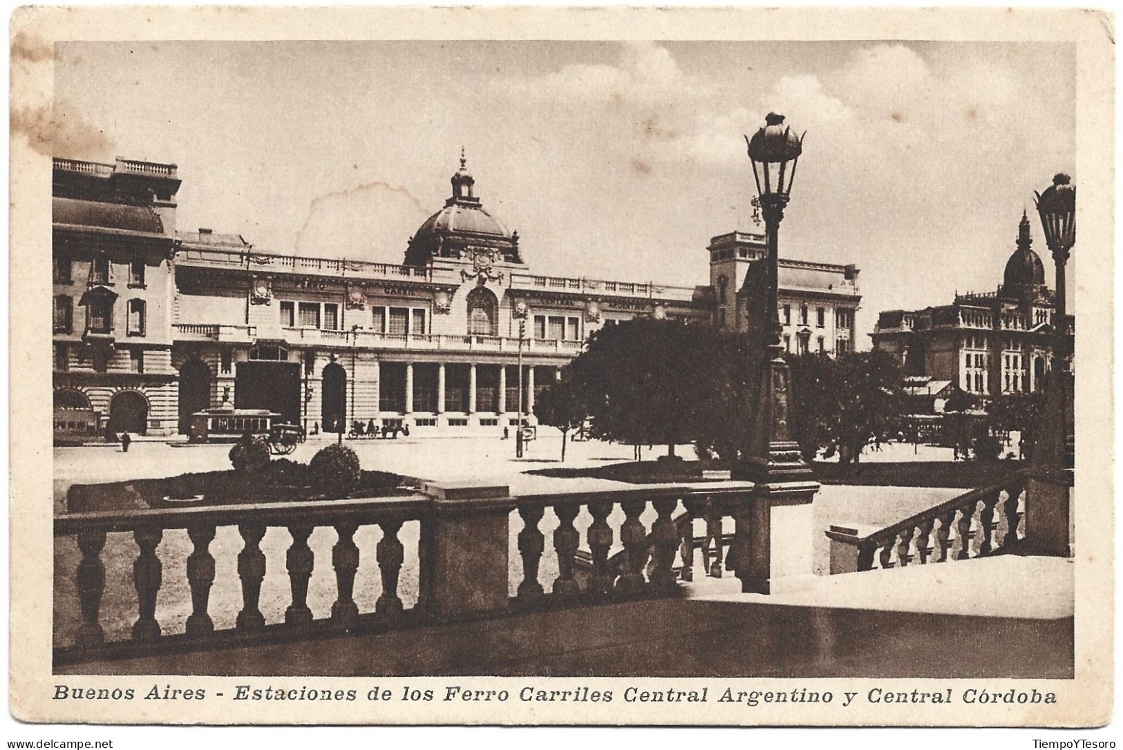 Postcard - Argentina, Buenos Aires, Estaciones De Los Ferro Carriles, N°673 - Argentine