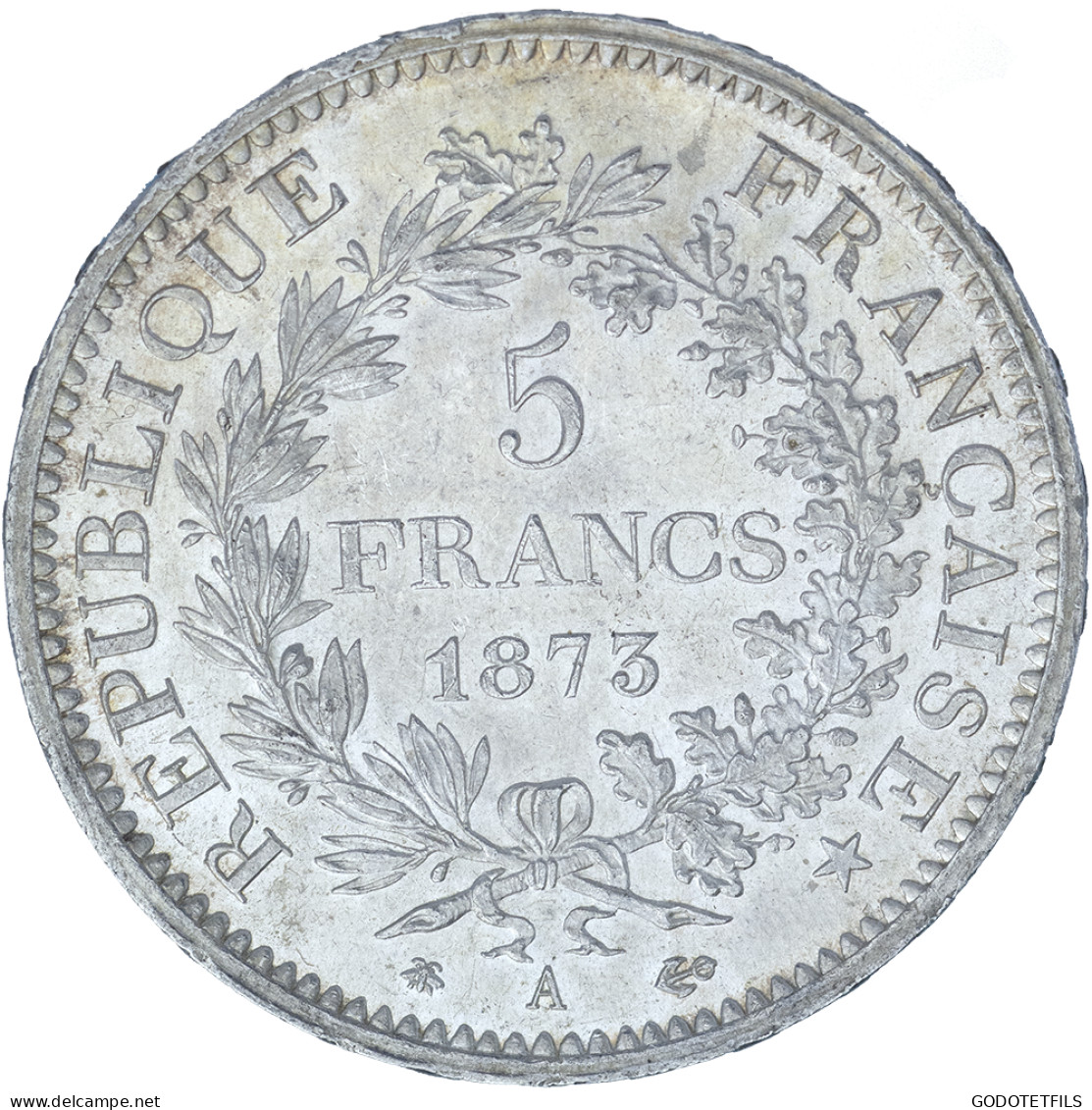 III ème République-5 Francs Hercule 1873 Paris - 5 Francs