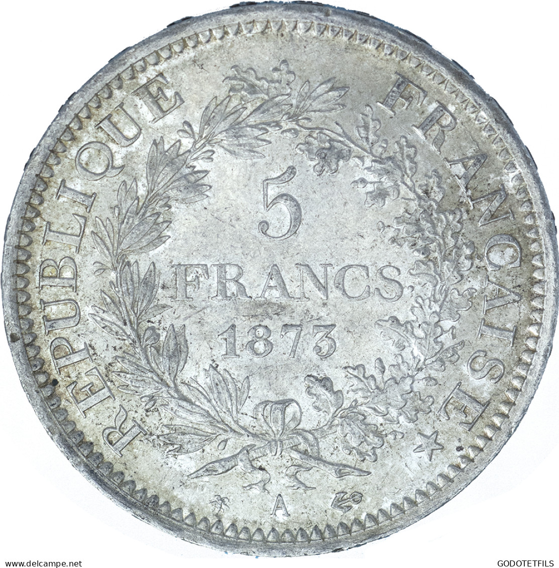 III ème République-5 Francs Hercule 1873 Paris - 5 Francs