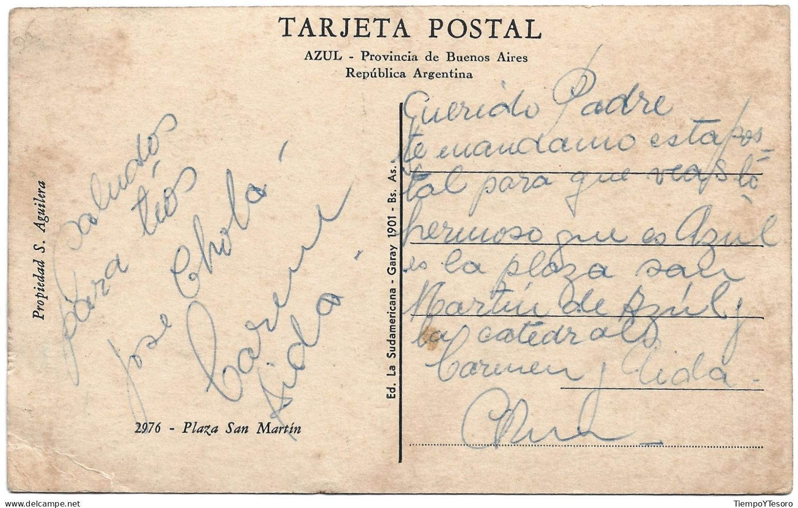 Postcard - Argentina, Buenos Aires, Plaza San Martín, N°681 - Argentine