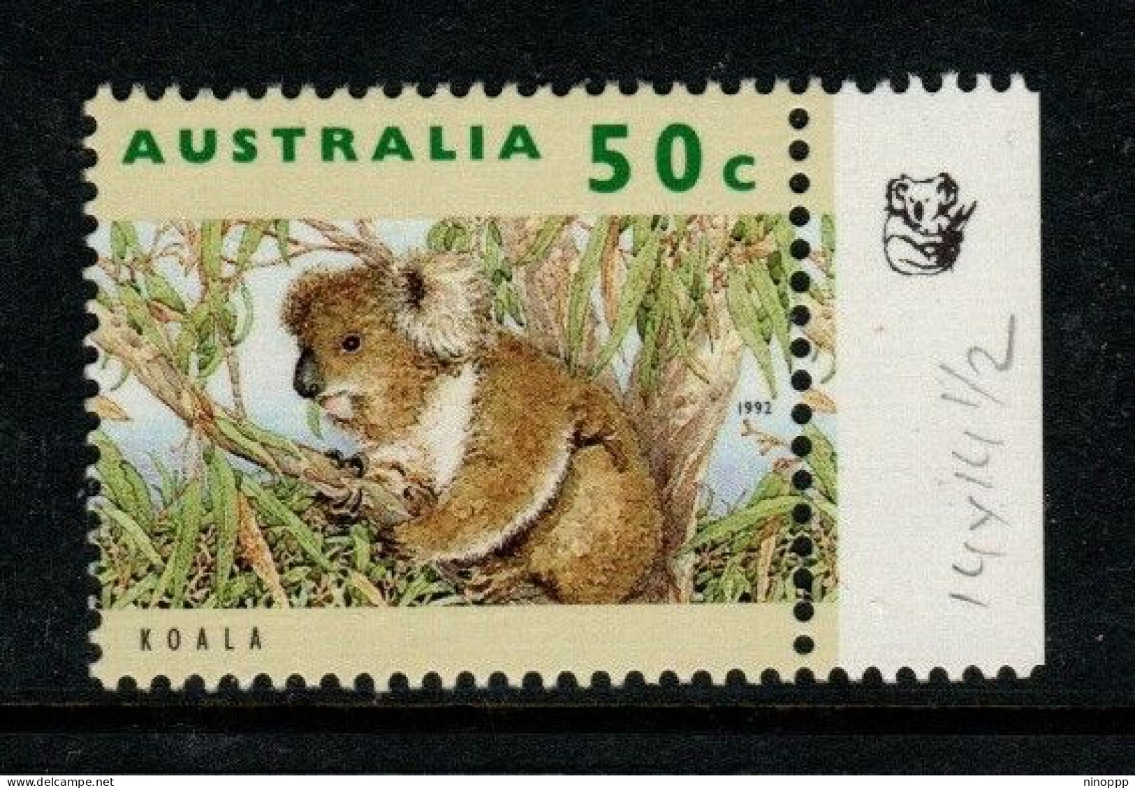 Australia Cat 1359a Wildlife 50c Koala , 1 Koalas Reprint,mint Never Hinged - Proofs & Reprints