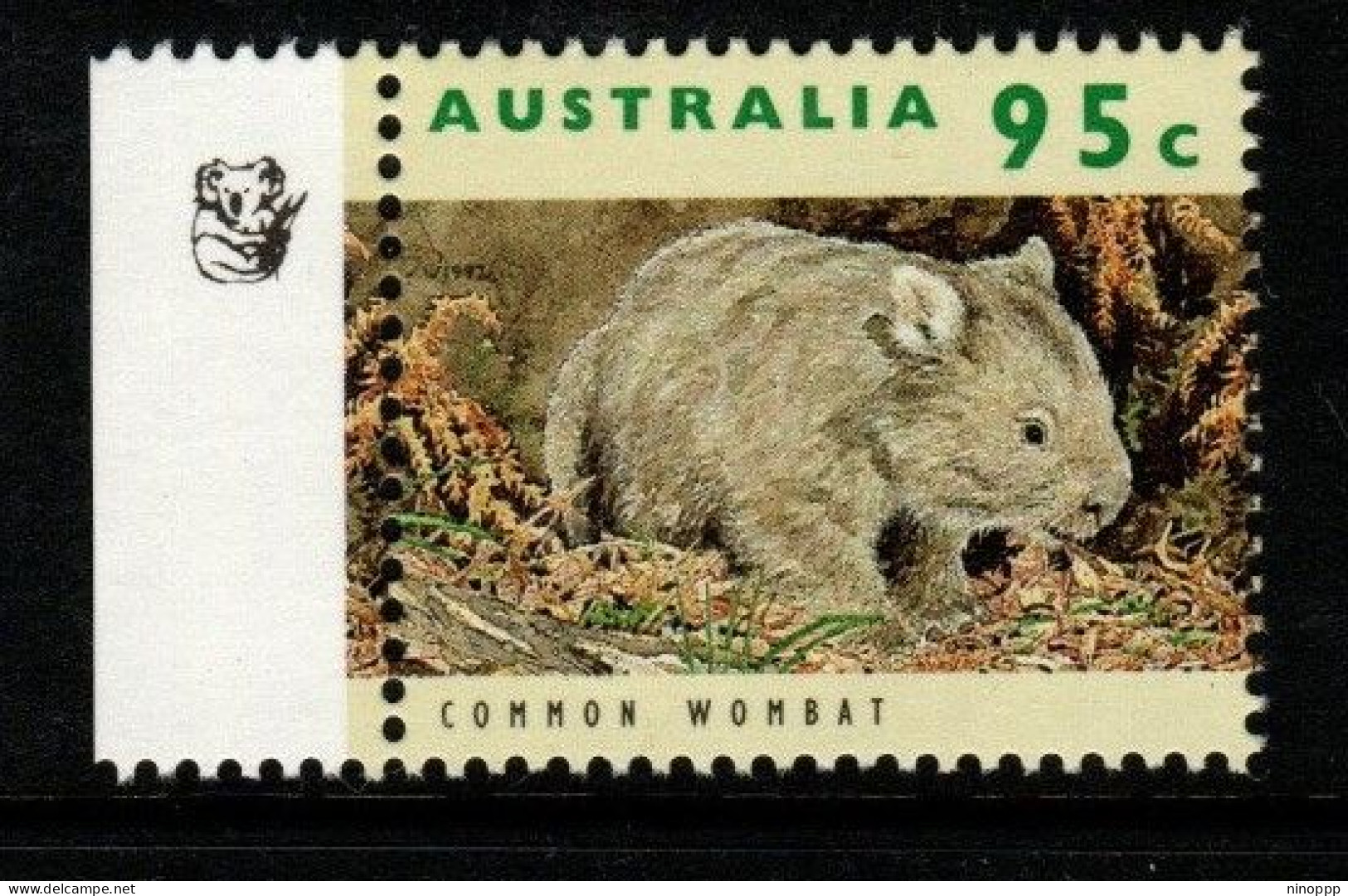 Australia Cat 1361a Wildlife  95c Common Wombat  , 1 Koalas Reprint,mint Never Hinged - Ensayos & Reimpresiones