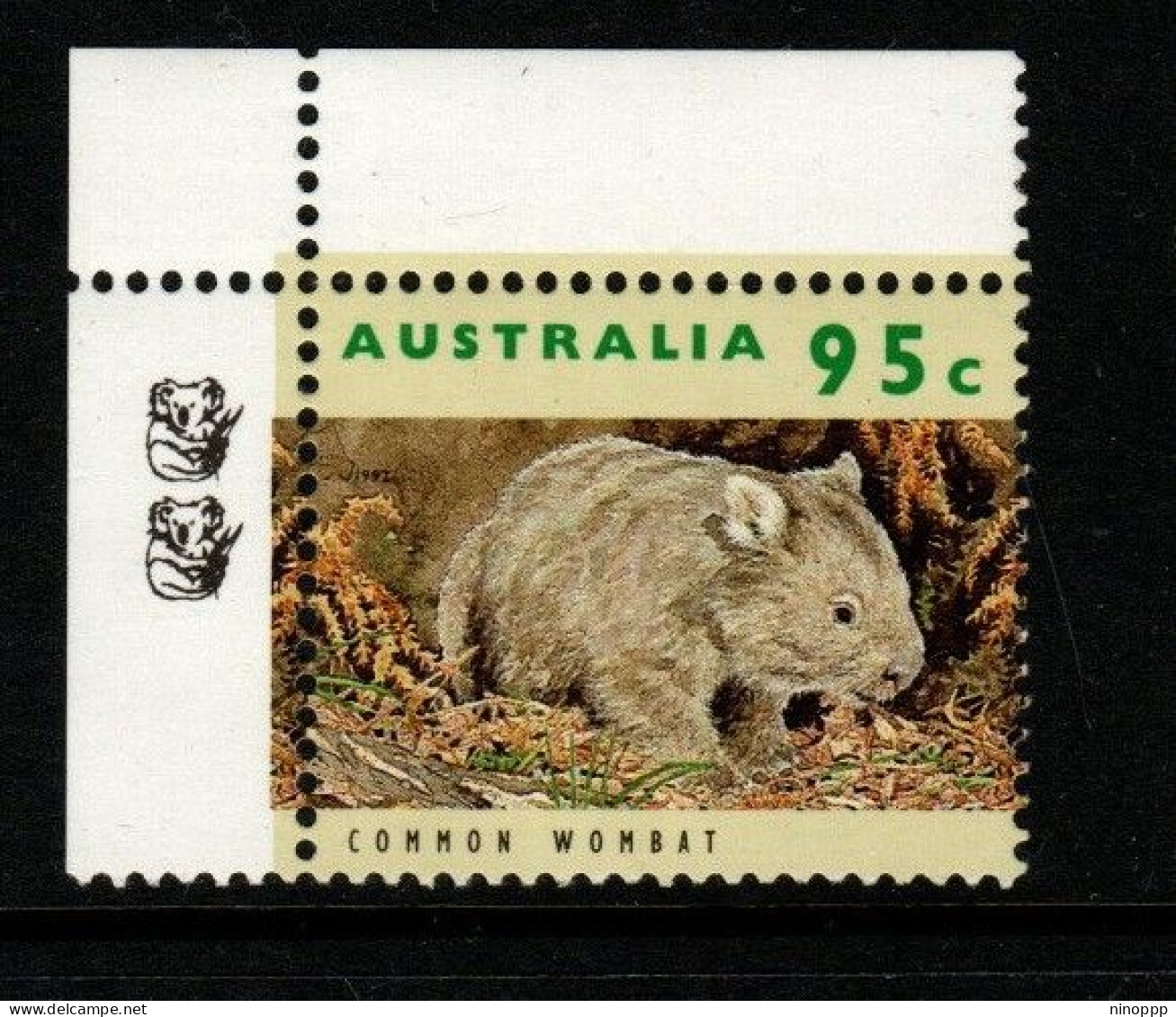 Australia Cat 1361b Wildlife  95c Common Wombat  , 2 Koalas Reprint,mint Never Hinged - Probe- Und Nachdrucke