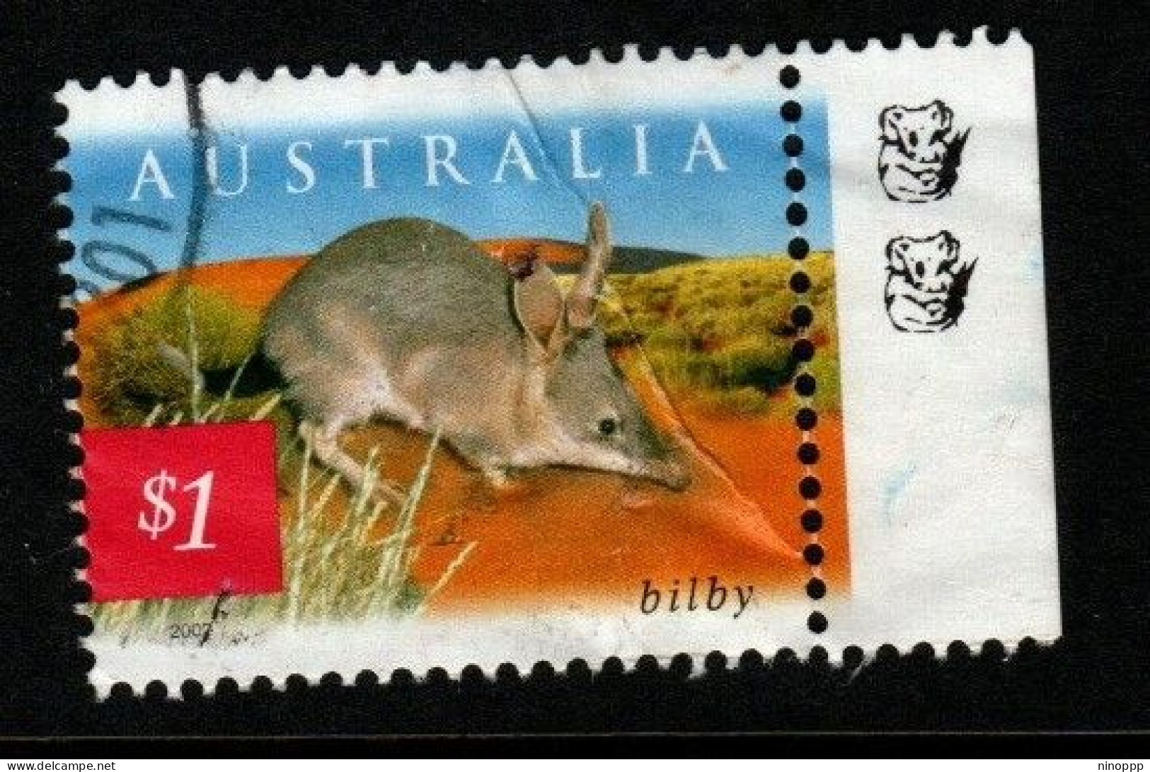 Australia Cat 1979b 2004 Nature Of Australia, $ 1 Bilby,reprint 2 Koala ,Used - Proeven & Herdruk