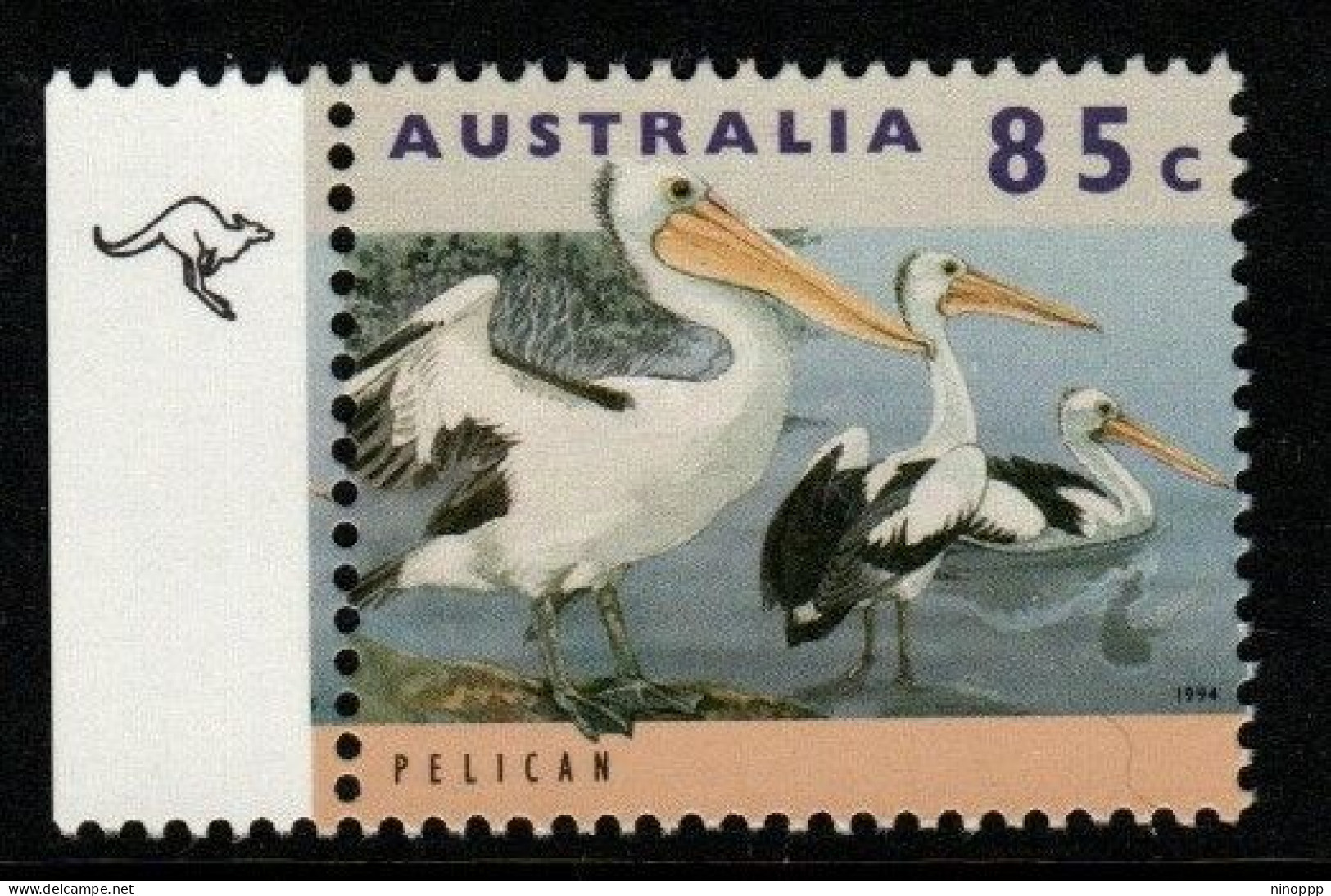 Australia Cat 1429e Wildlife  85c Pelican  , 1 Roo Reprint,mint Never Hinged - Ensayos & Reimpresiones