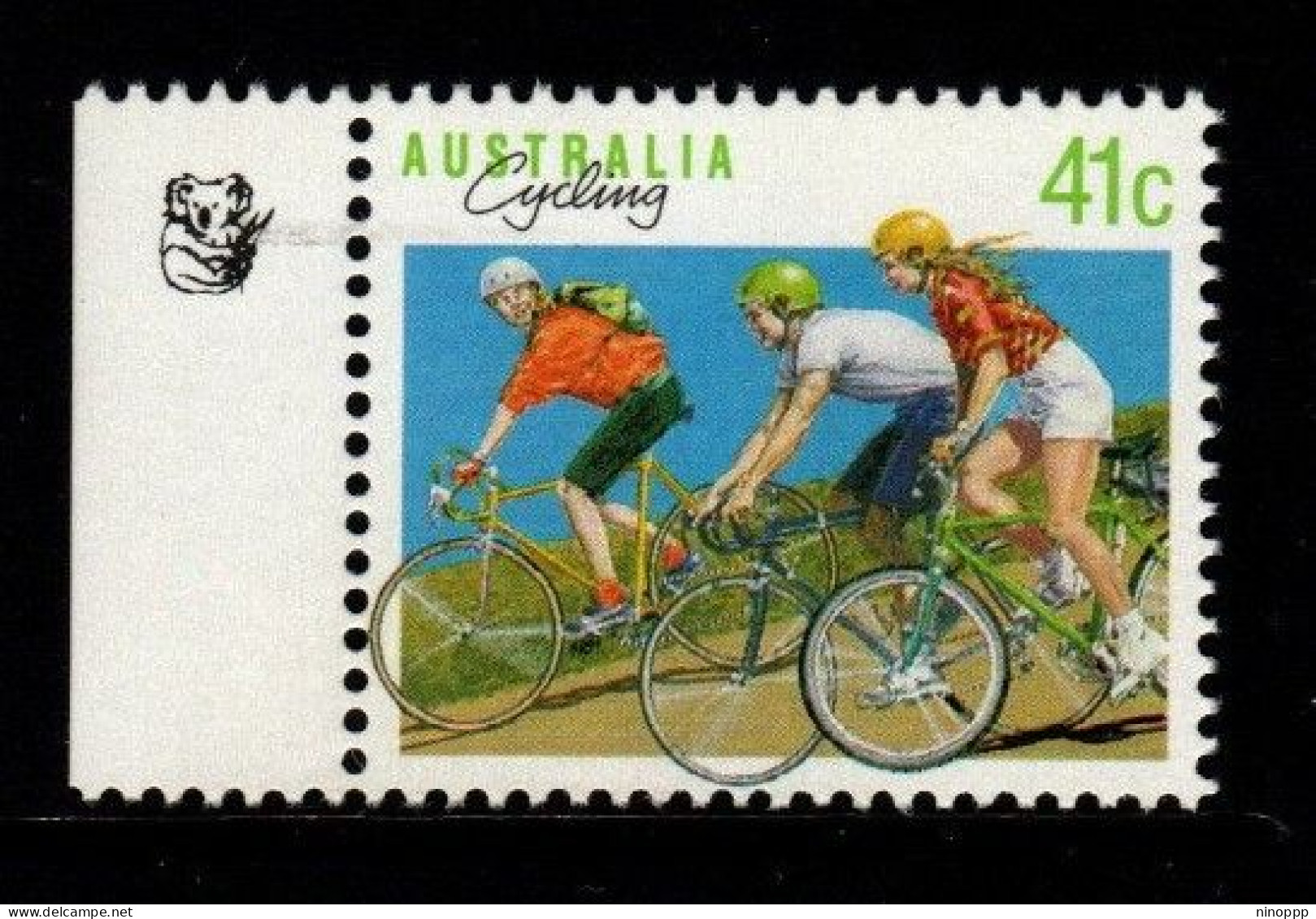 Australia Cat 1208b  Sports 41c Cycling, 1 Koalas Reprint,mint Never Hinged - Proofs & Reprints