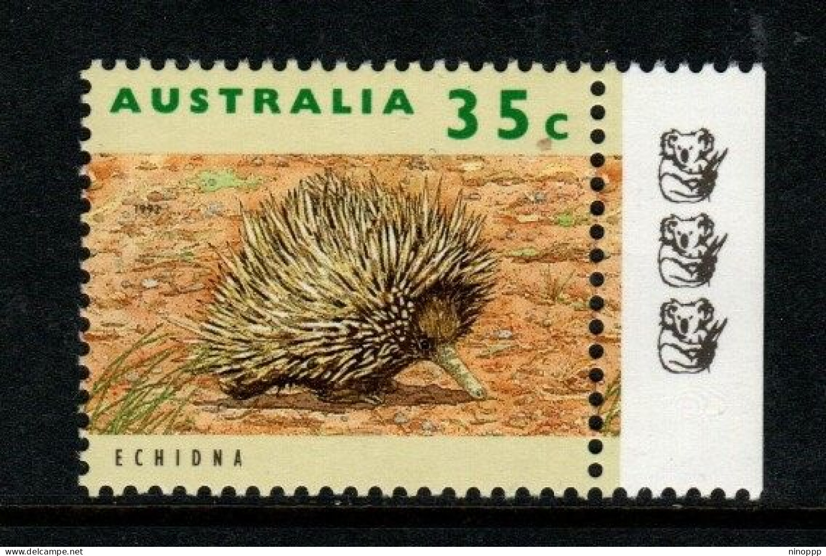 Australia Cat 1358c Wildlife  35c Echidna  , 3 Koalas Reprint,mint Never Hinged - Proofs & Reprints