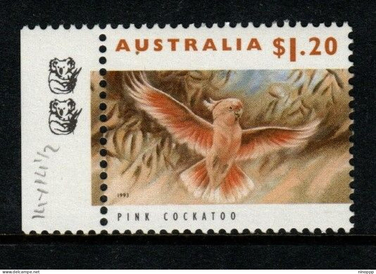 Australia Cat 1405b Wildlife  $ 1.20 Pink Cockatoo  , 2 Koalas Reprint,mint Never Hinged - Probe- Und Nachdrucke