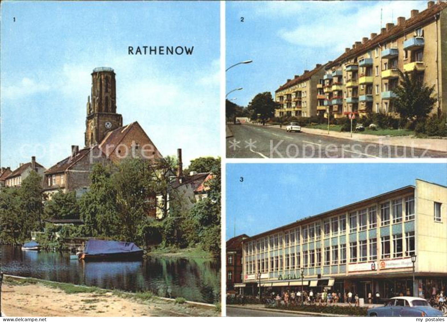 72035286 Rathenow Havel Schleusenweg Leninallee Kaufhaus Magnet Rathenow - Rathenow