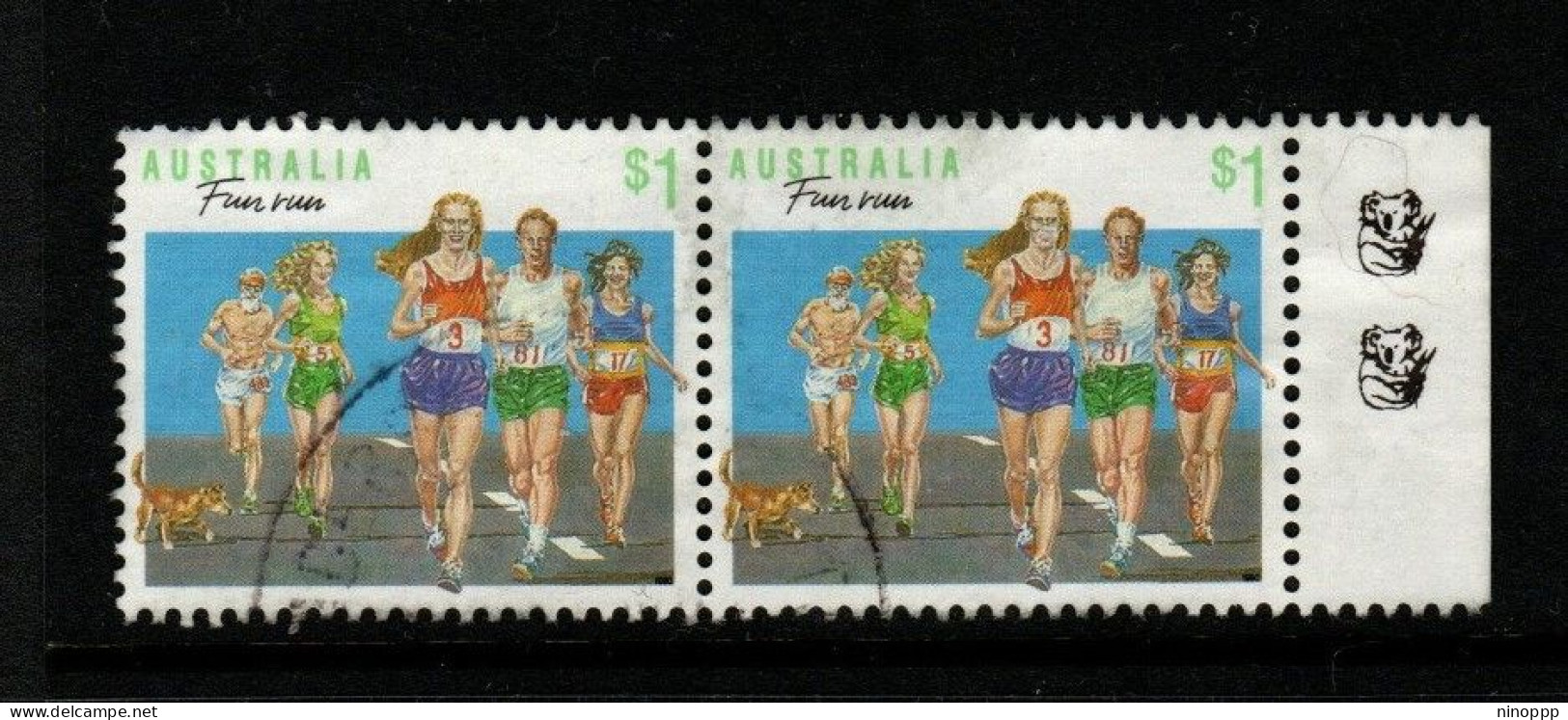 Australia ASC 1231c 1991 Sports $ 1 Fun Run  Reprint 2 Koala,used - Proeven & Herdruk