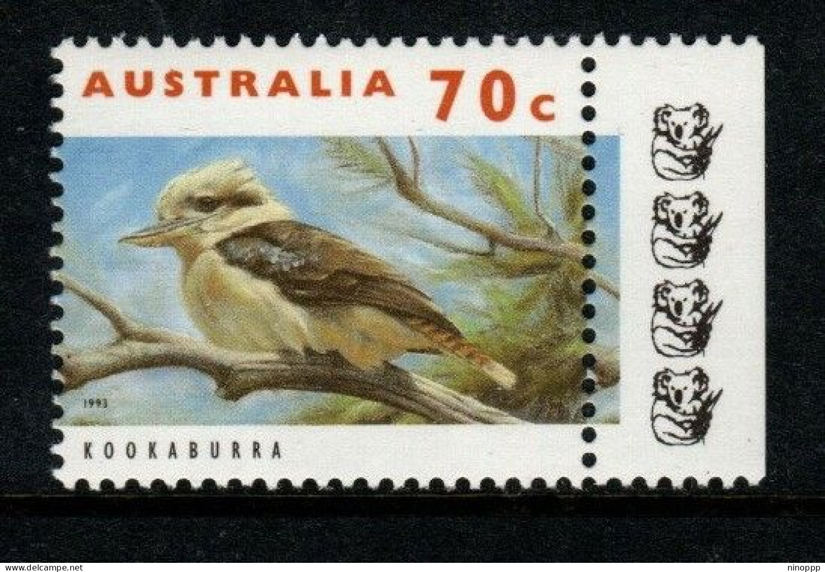 Australia Cat 1187c  Sports 70c Crickrt, 4 Koalas Reprint,mint Never Hinged - Essais & Réimpressions