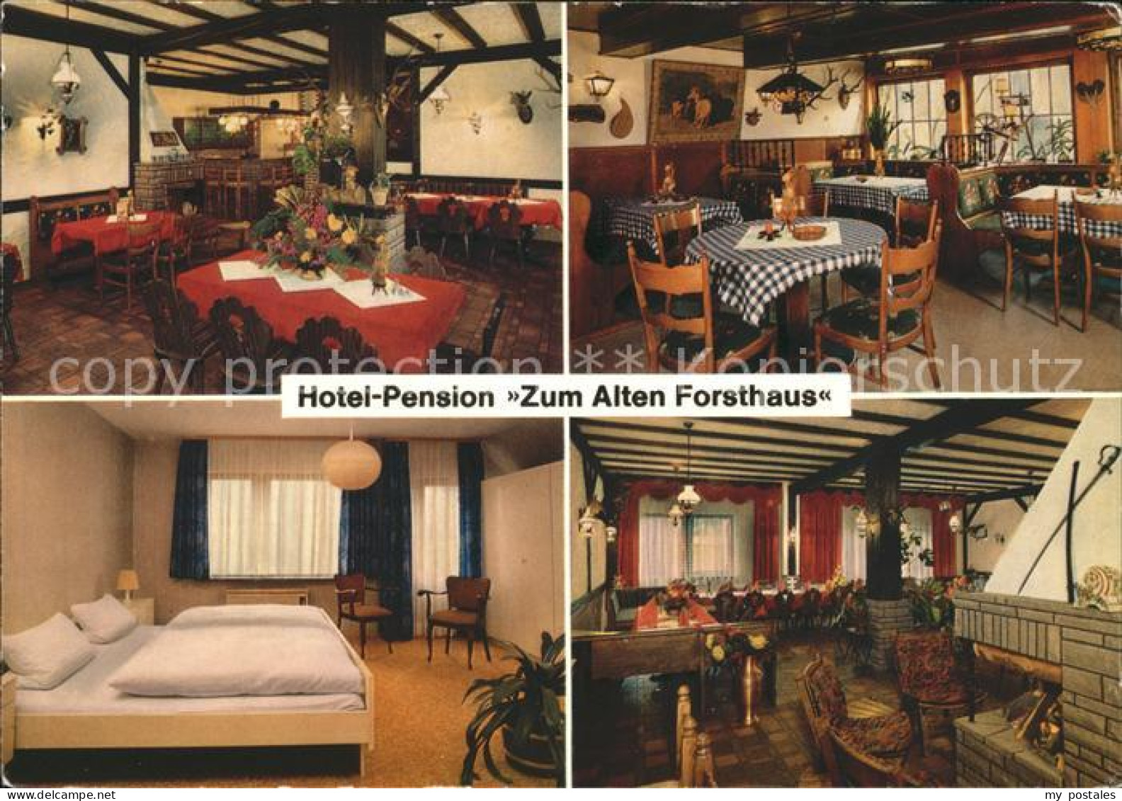 72034728 Reinhardswald Hotel Pension Zum Alten Forsthaus Gaststube Kamin Zimmer  - Hofgeismar