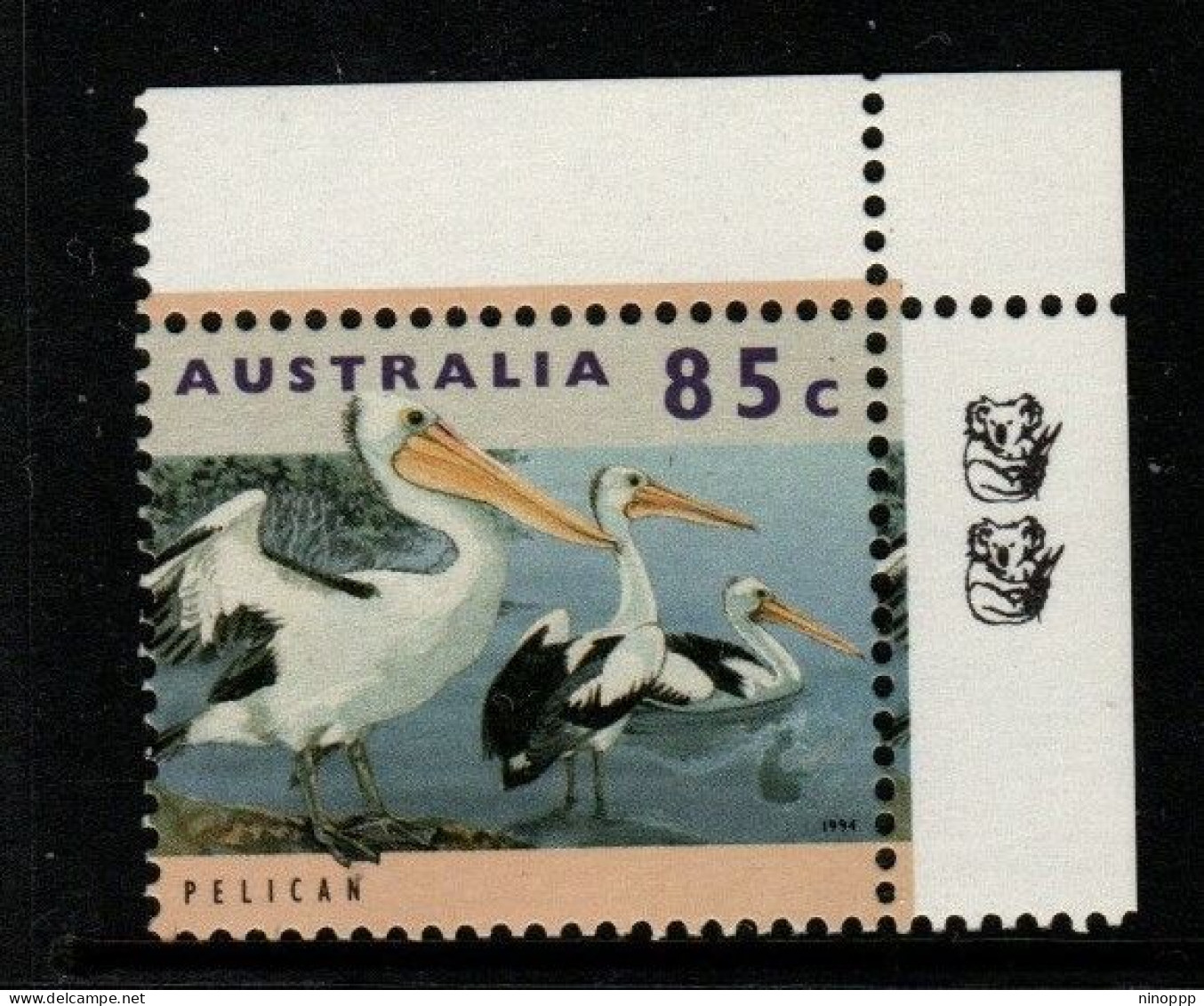 Australia Cat 1429b Wildlife  85c Pelican  , 1 Koalas Reprint,mint Never Hinged - Essais & Réimpressions