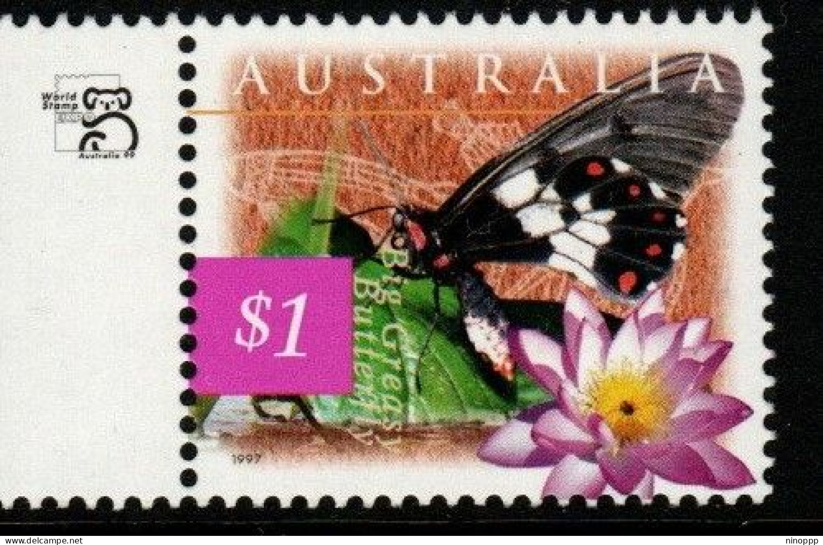 Australia Cat 1608c  Nature Of Australia  $ 1 Greasy Butterfly  , A 99  Reprint,mint Never Hinged - Prove & Ristampe