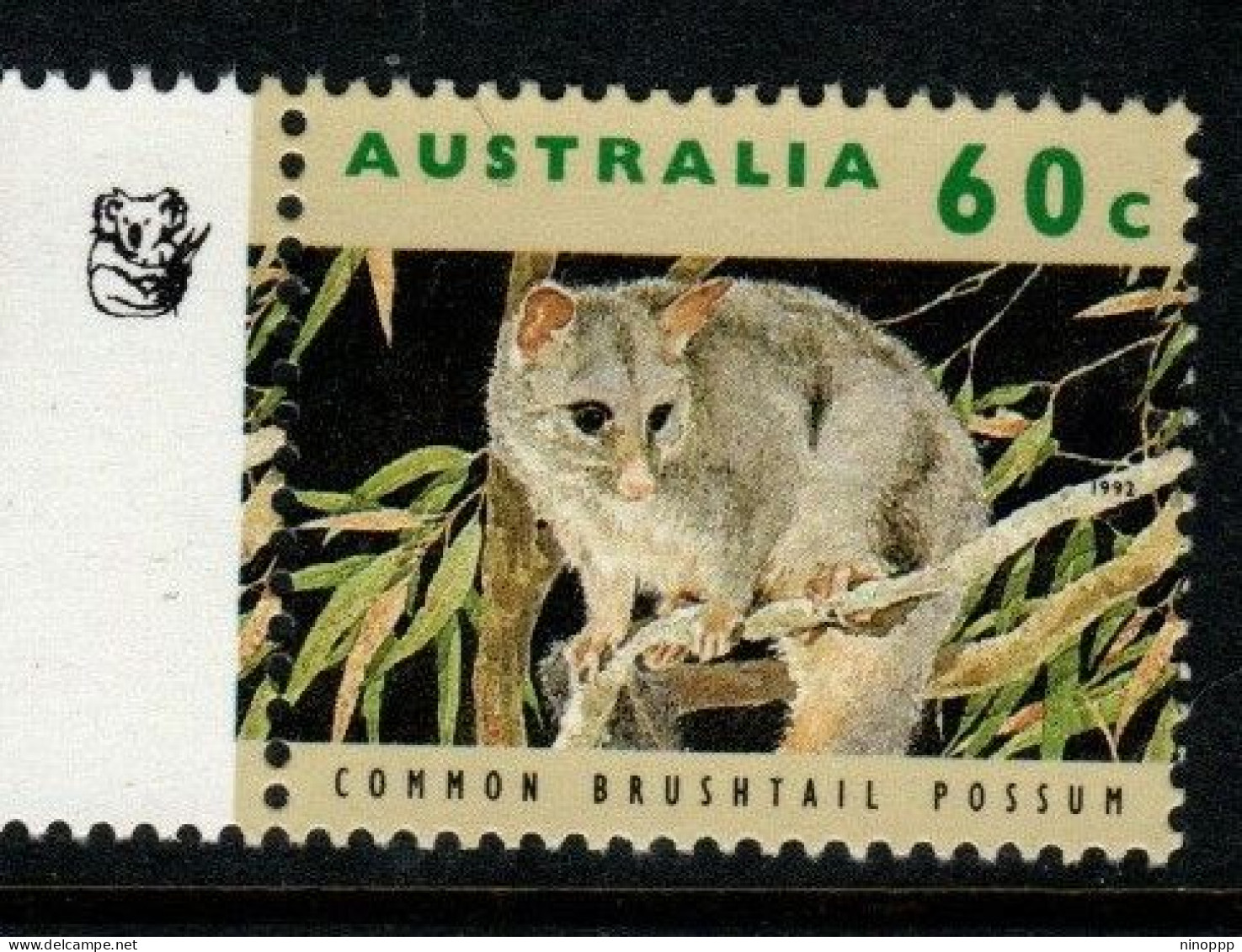 Australia Cat 1360a  Wildlife  60c Common Brushtail Possum   , 3 Koalas Reprint,mint Never Hinged - Probe- Und Nachdrucke