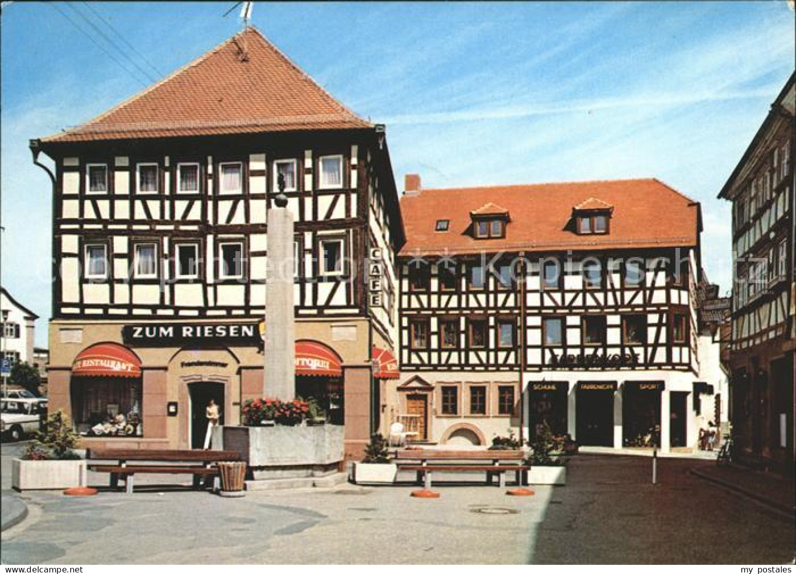 72033874 Buchen Odenwald Gasthaus Restaurant Zum Riesen Fachwerkhaus Buchen - Buchen