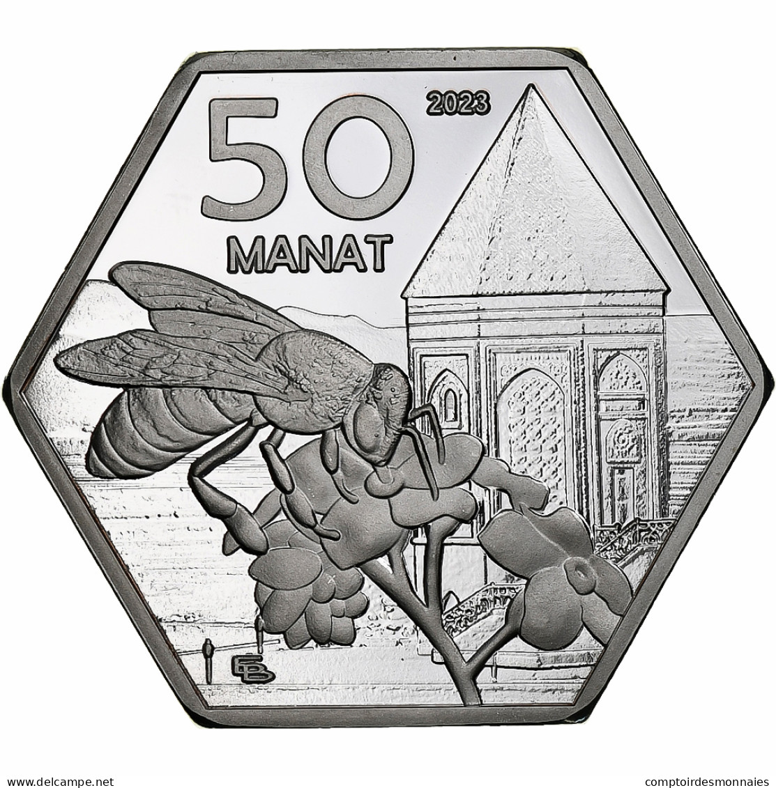 Azerbaïdjan, 50 Manat, Fantasy, 2023, Cuivre Plaqué Argent, SPL - Azerbaiyán