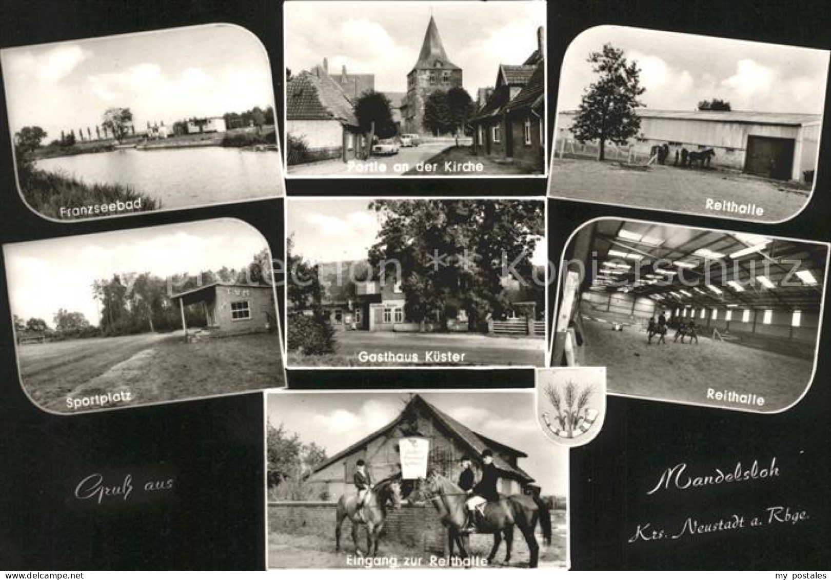 72033585 Mandelsloh Franzseebad Kirche Reithalle Sportplatz Gasthaus Kuester Rei - Neustadt Am Rübenberge