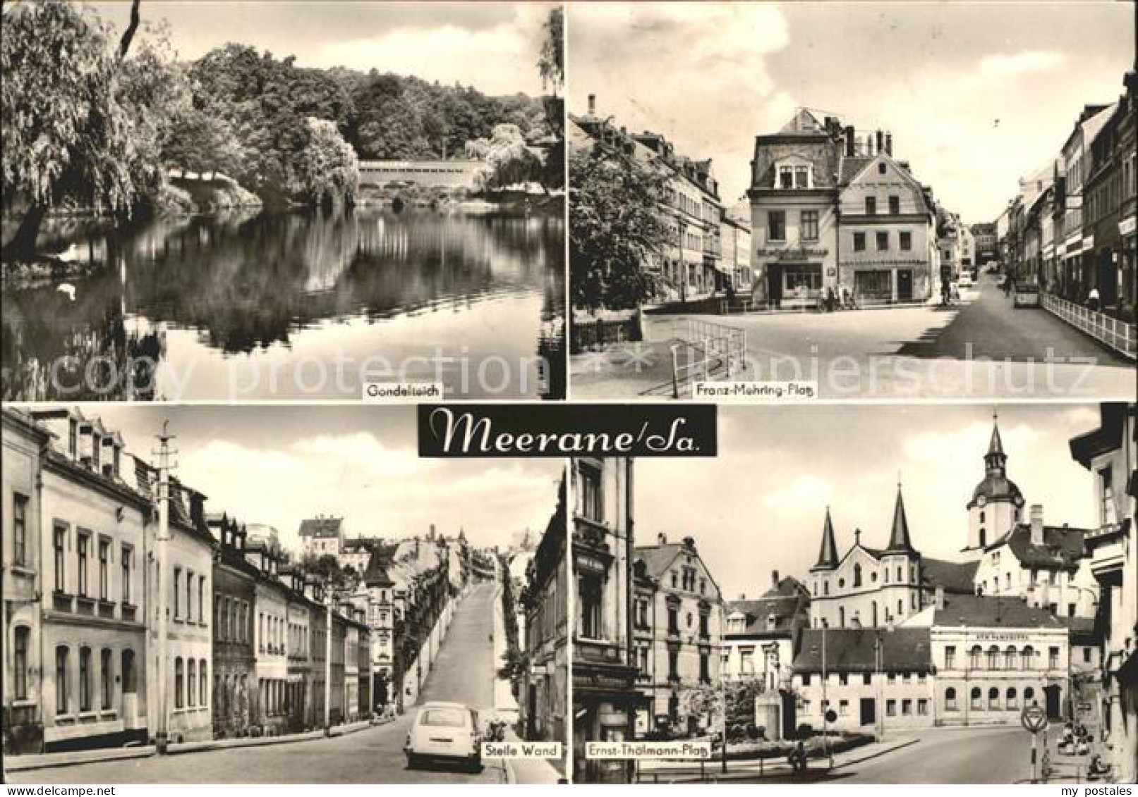 72033569 Meerane Gondelteich Franz Mehring Platz Steile Wand Ernst Thaelmann Pla - Meerane