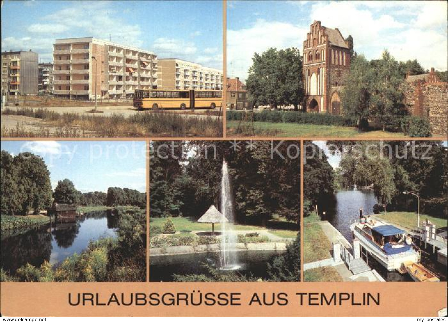 72033484 Templin Ringstrasse Stadtmauer Prenzlauer Tor Schleuse Buergerpark  Tem - Templin