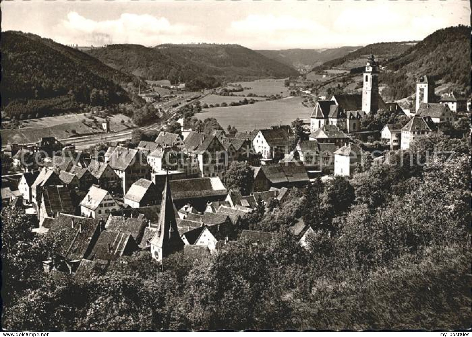 72032178 Horb Neckar Ortsansicht Mit Kirche Horb Am Neckar - Horb