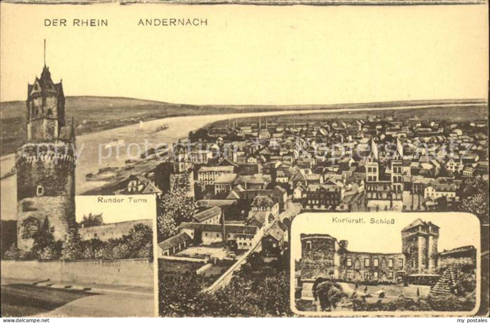 72030819 Andernach Runder Turm Kurfuerstl Schloss Andernach - Andernach