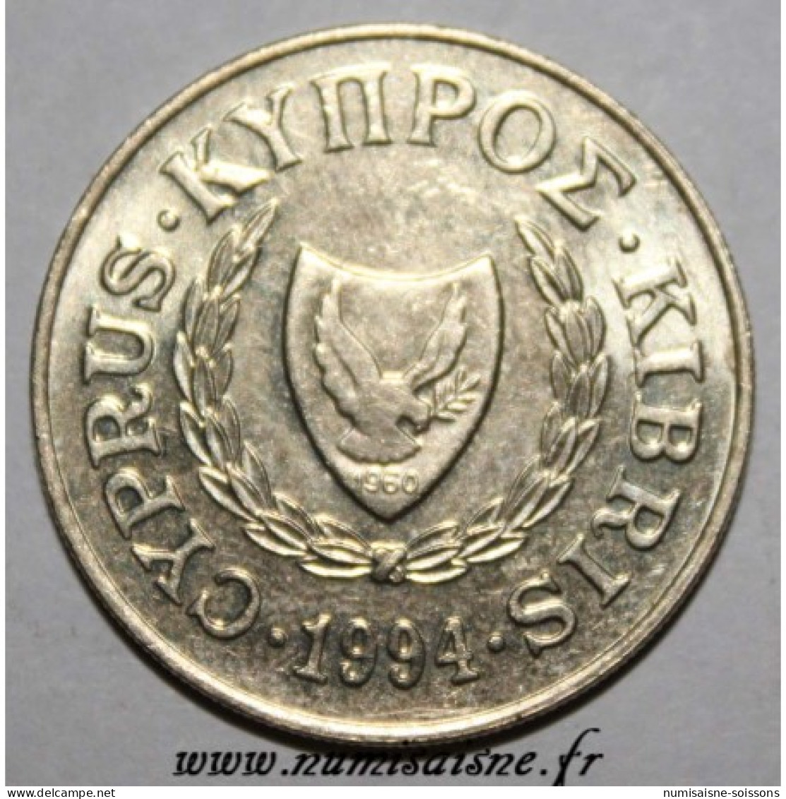 CHYPRE - KM 62 - 20 CENTS 1994 - ZENON DE CITIUM - TTB+ - Cyprus