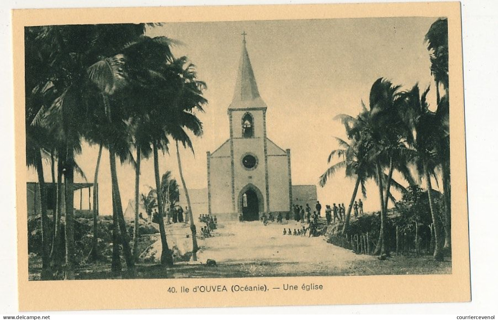 CPA - NOUVELLE  CALEDONIE - Ile D'Ouvéa (Océanie) - Une église - Nouvelle-Calédonie