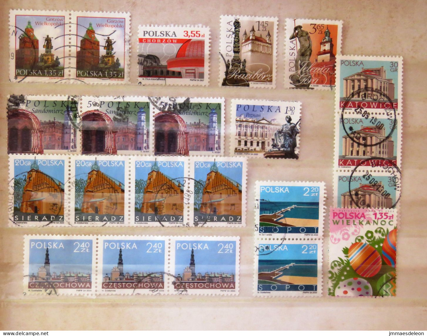 Poland 2002 - 2008 Churches Buildings Statues Astronomy - Used Stamps