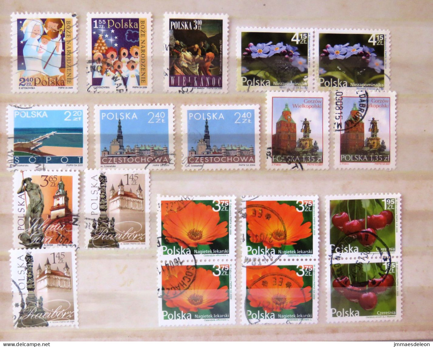 Poland 2005 - 2010 Churches Statues Fruits Flowers Christmas - Usados