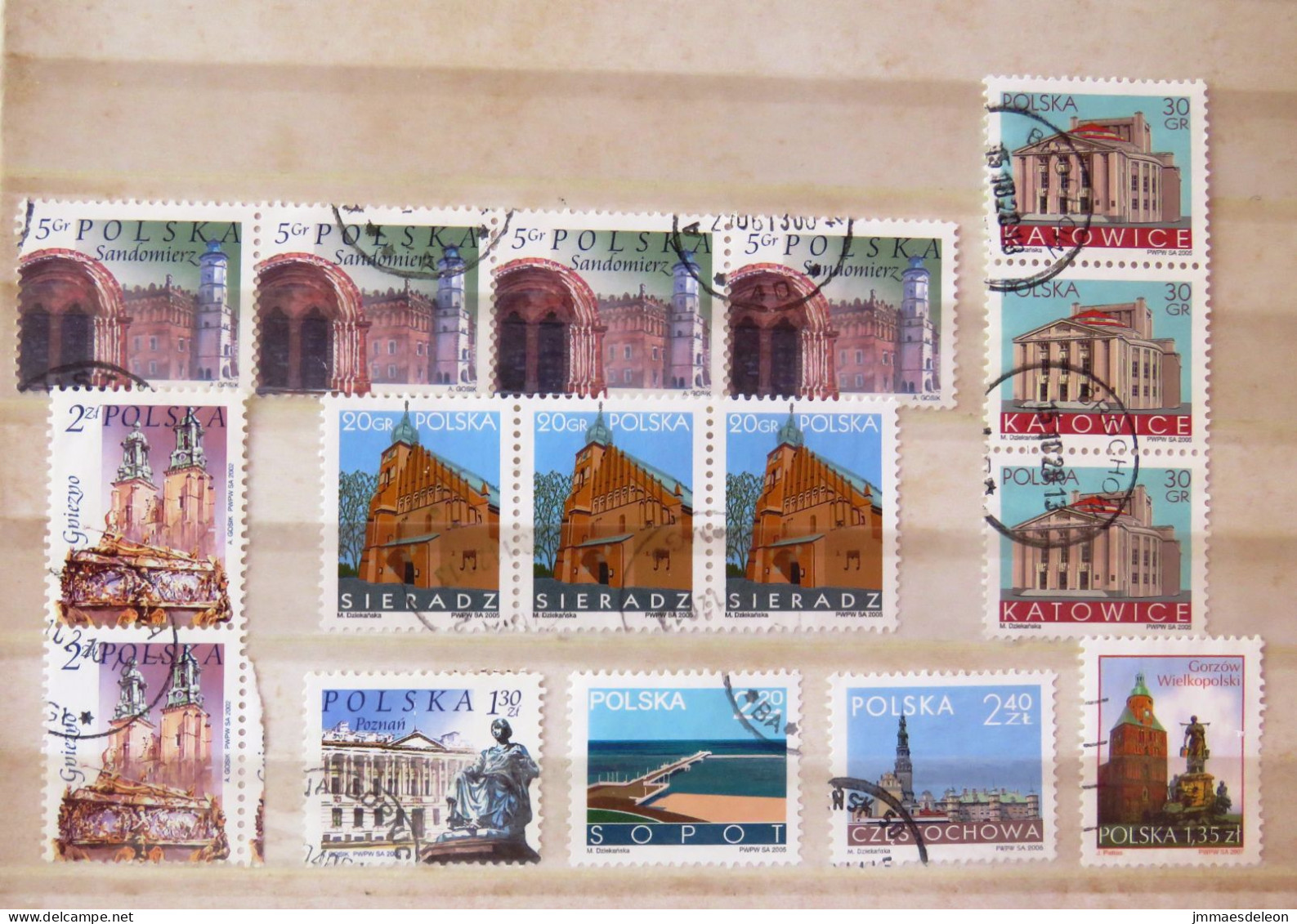 Poland 2002 - 2007 Churches Buildings Statues - Used Stamps