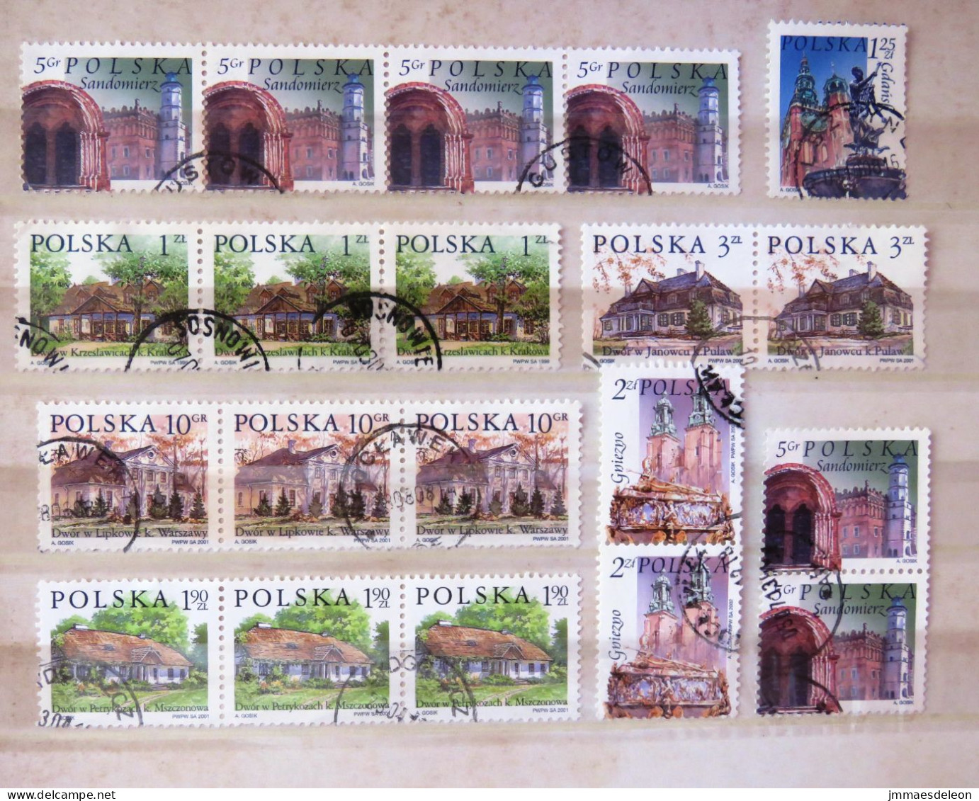 Poland 1999 - 2002 Houses - Churches - Used Stamps