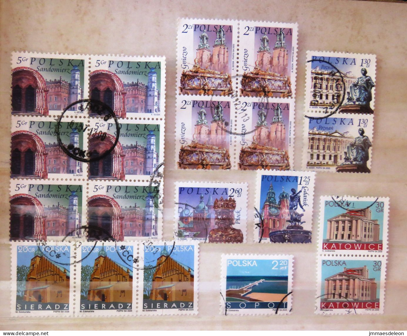 Poland 2002 - 2005 Churches Buildings Statues - Used Stamps