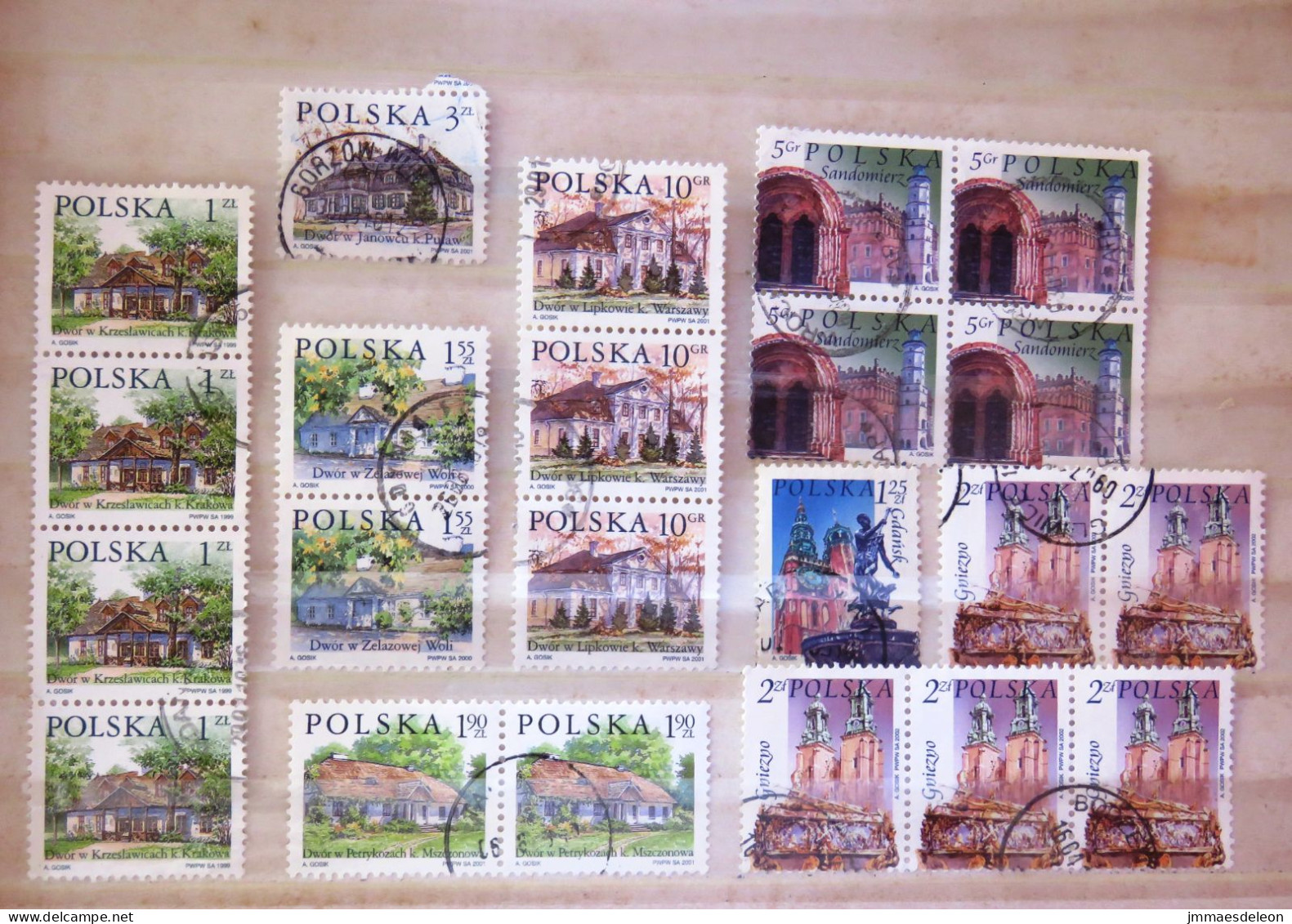 Poland 1999 - 2002 Houses - Churches - Used Stamps