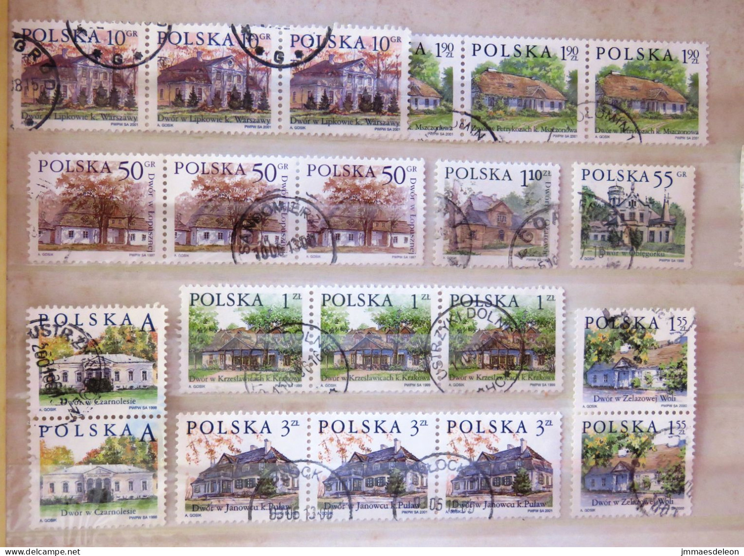 Poland 1997 - 2001 Houses - Oblitérés