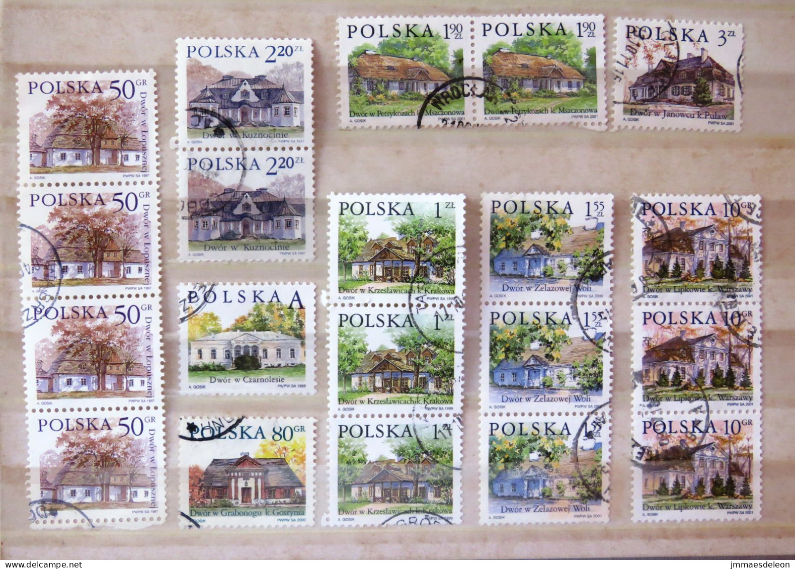 Poland 1997 - 2001 Houses - Oblitérés